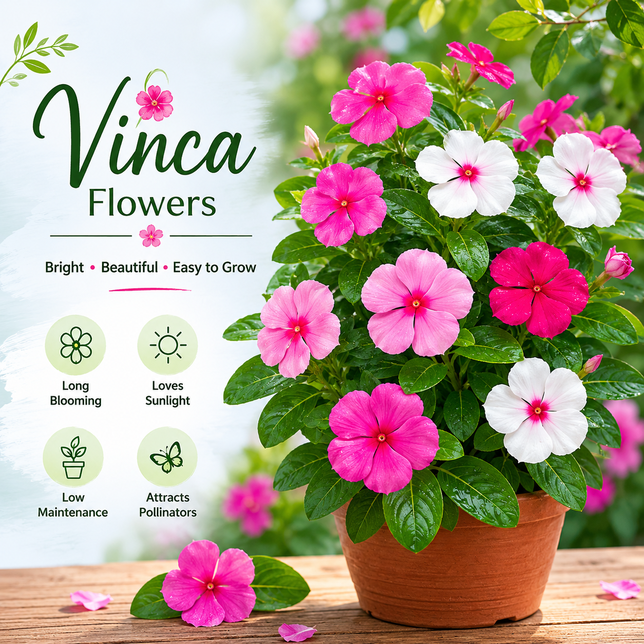 Vinca (নয়নতারা) 🌸