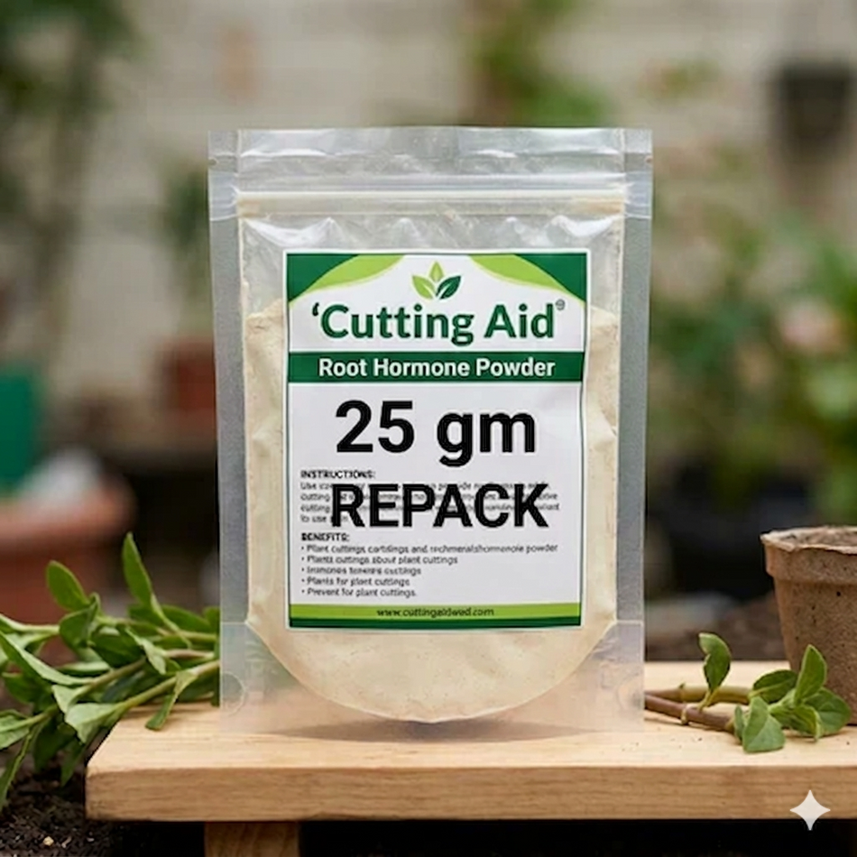 Cutting Aid Root Hormone Powder - 25 Grams loose (Imported from India) - Easy To use and Clean